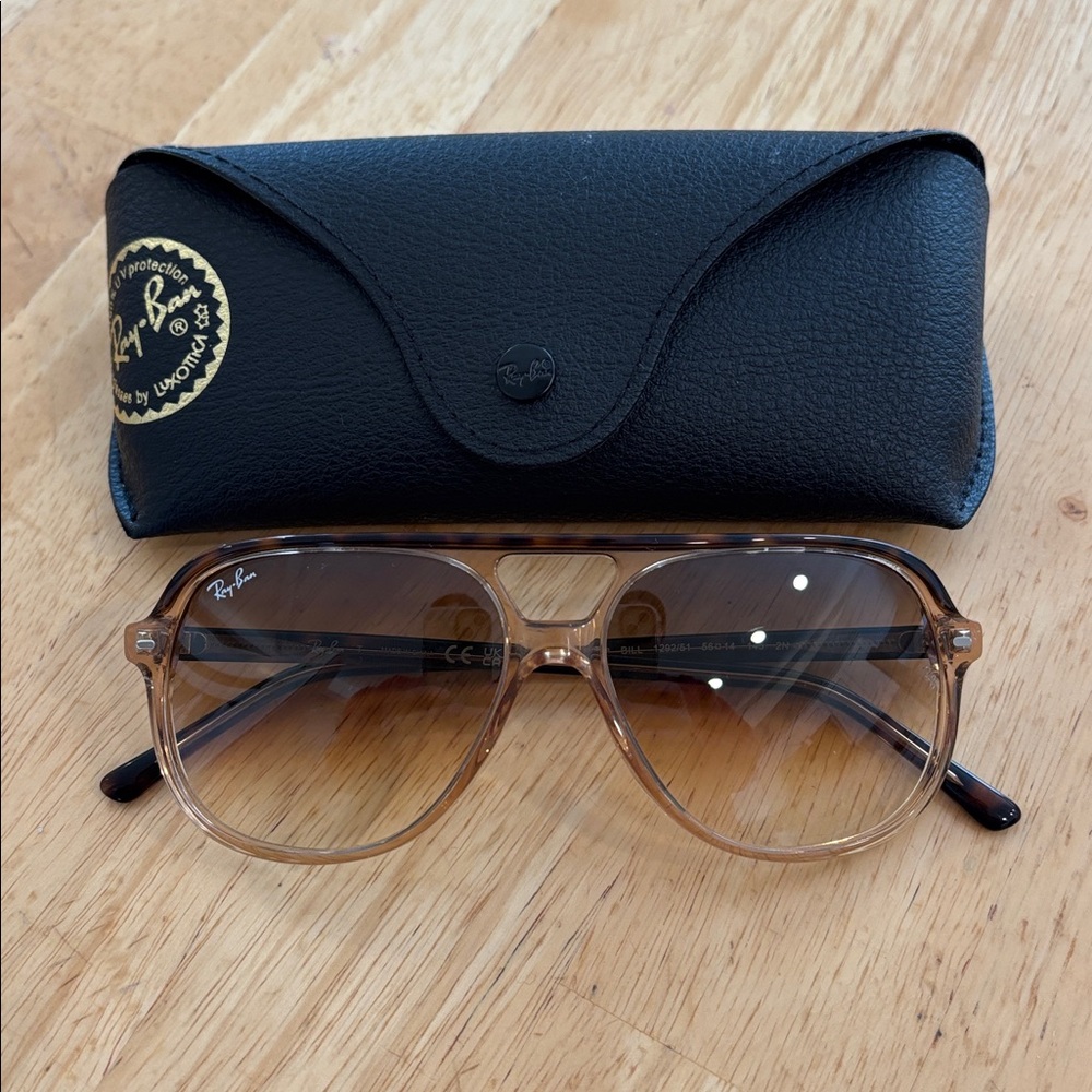 Ray-Ban BILL Tortoise Aviator Sunglasses - Picture 5 of 5